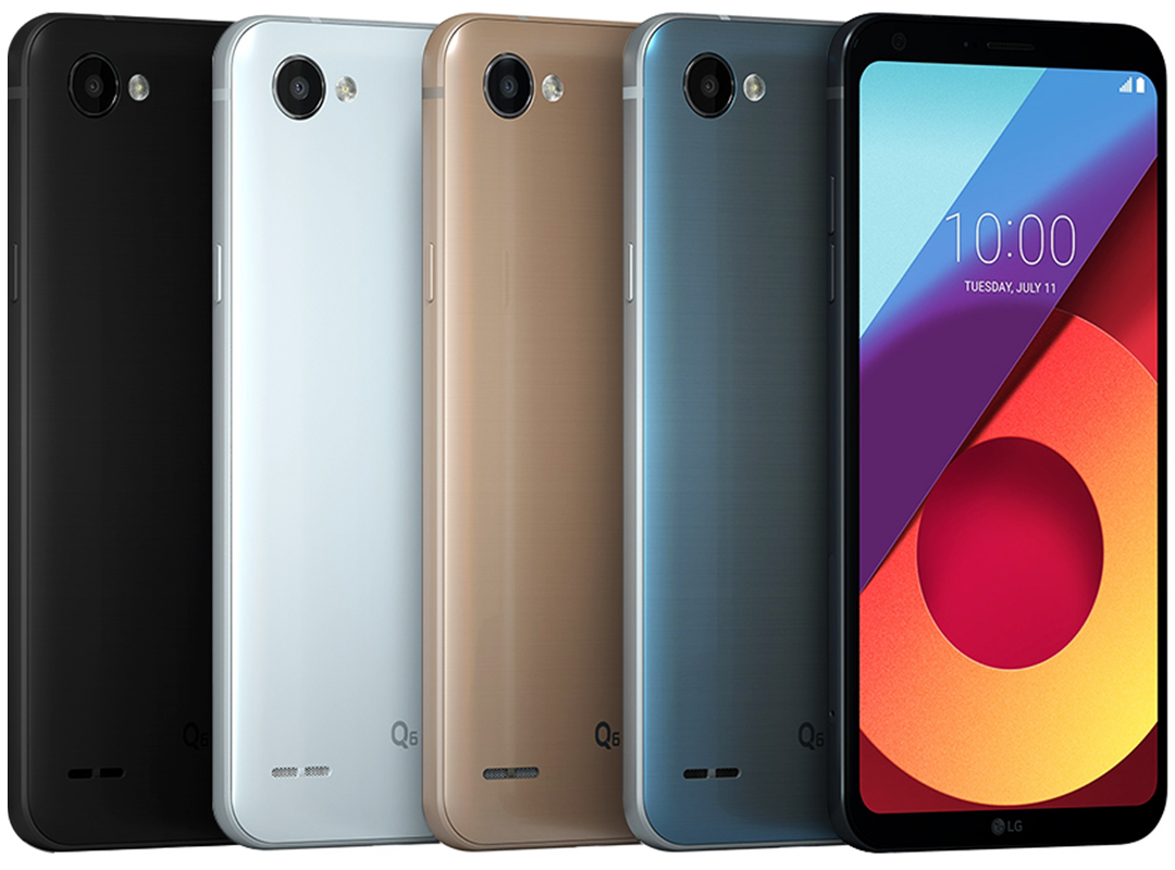 4 tùy chọn màu sắc của LG Q6
